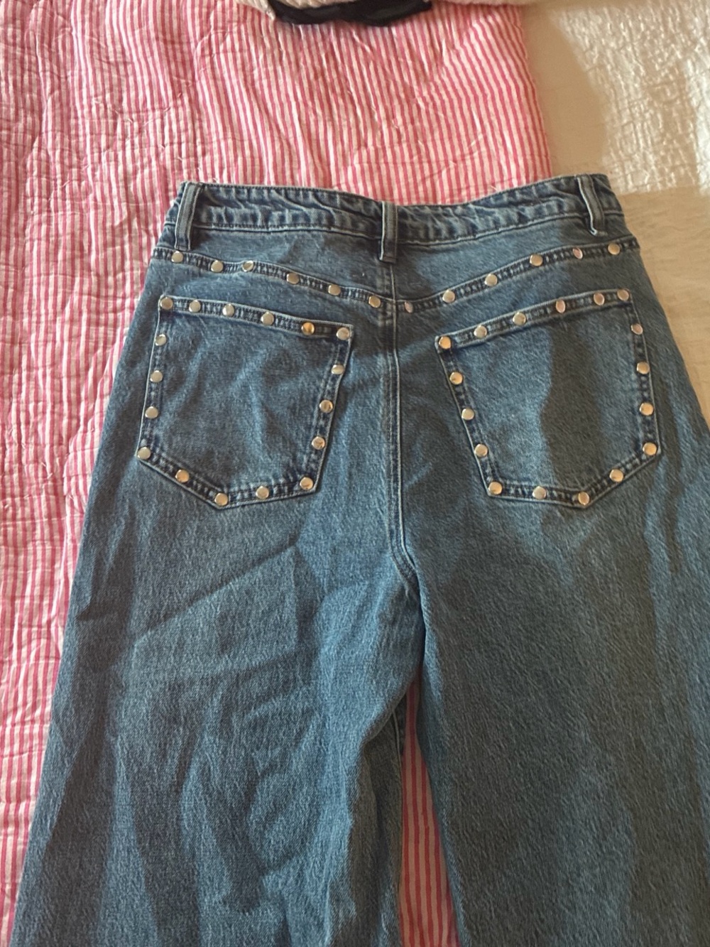 Habitual Blue Wide-Leg Jeans with Side Studs - Picture 6 of 6